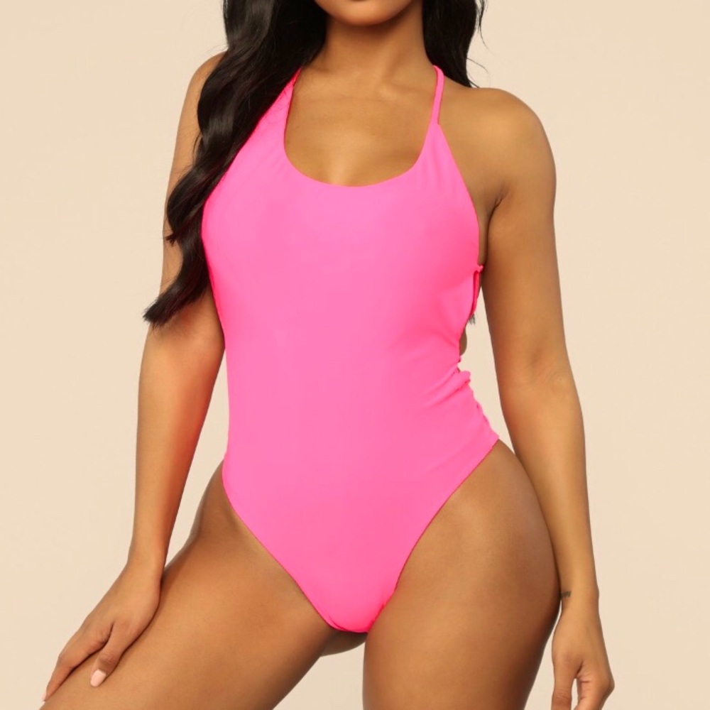 Fashion Nova Tie Back Swimsuit